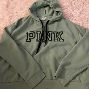 PINK half zip hoodie